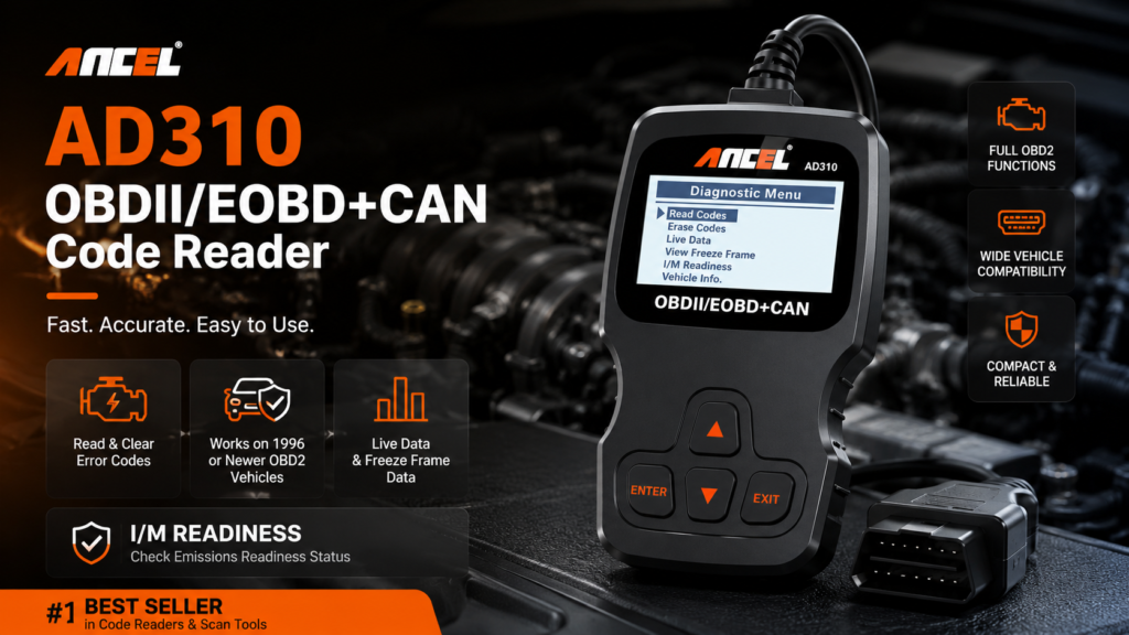 ANCEL AD310 OBD2 Scanner Review