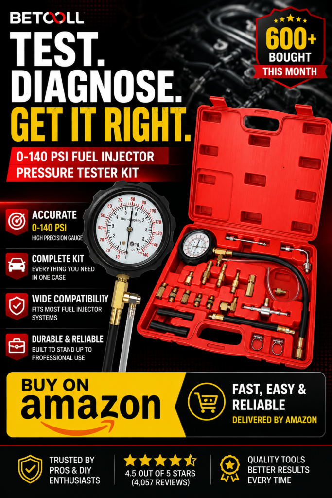 Fuel pressure tester kit
