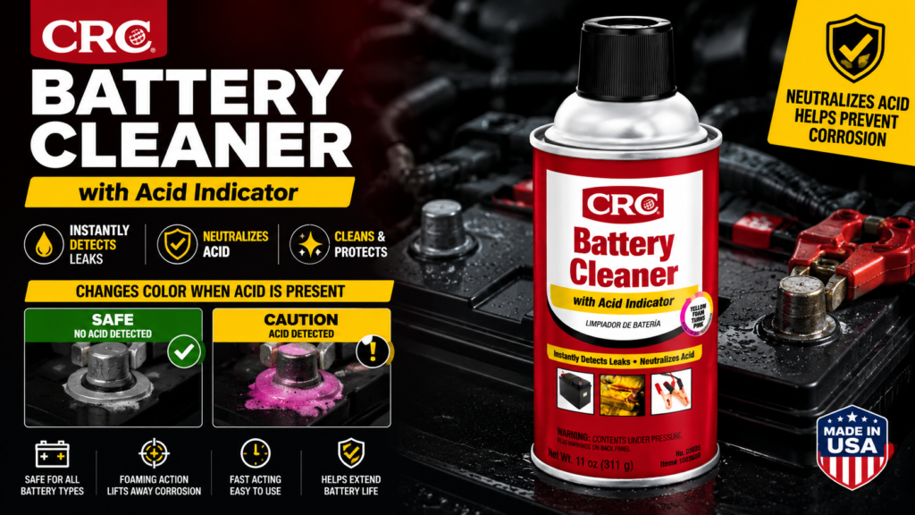 Battery cleaner spray