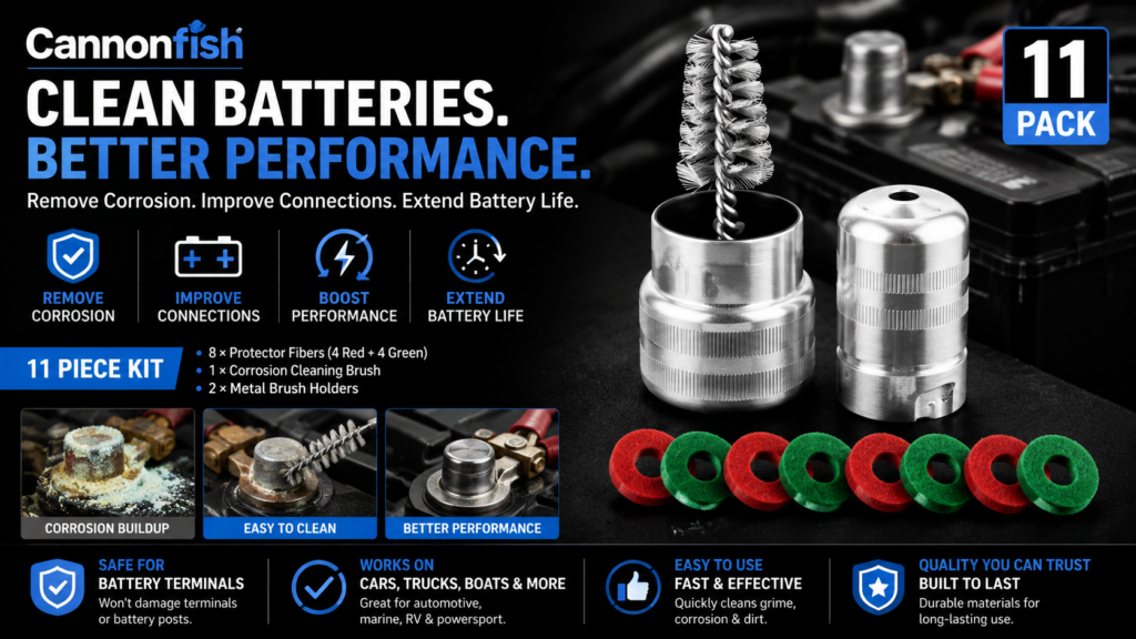 Battery Terminal Cleaning Brush Kit