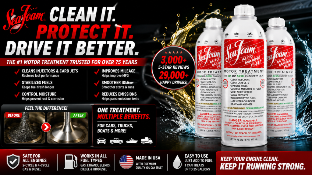 Sea Foam Motor Treatment Review – 3 Ways to Use It and Why It Works
