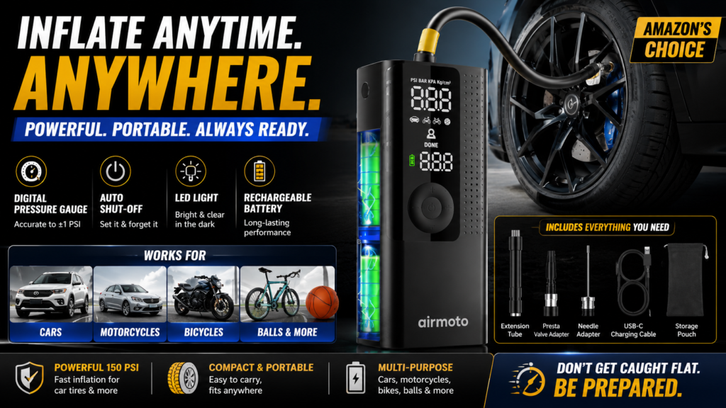 Portable Tire Inflator Review – Cordless and Auto Shut-Off