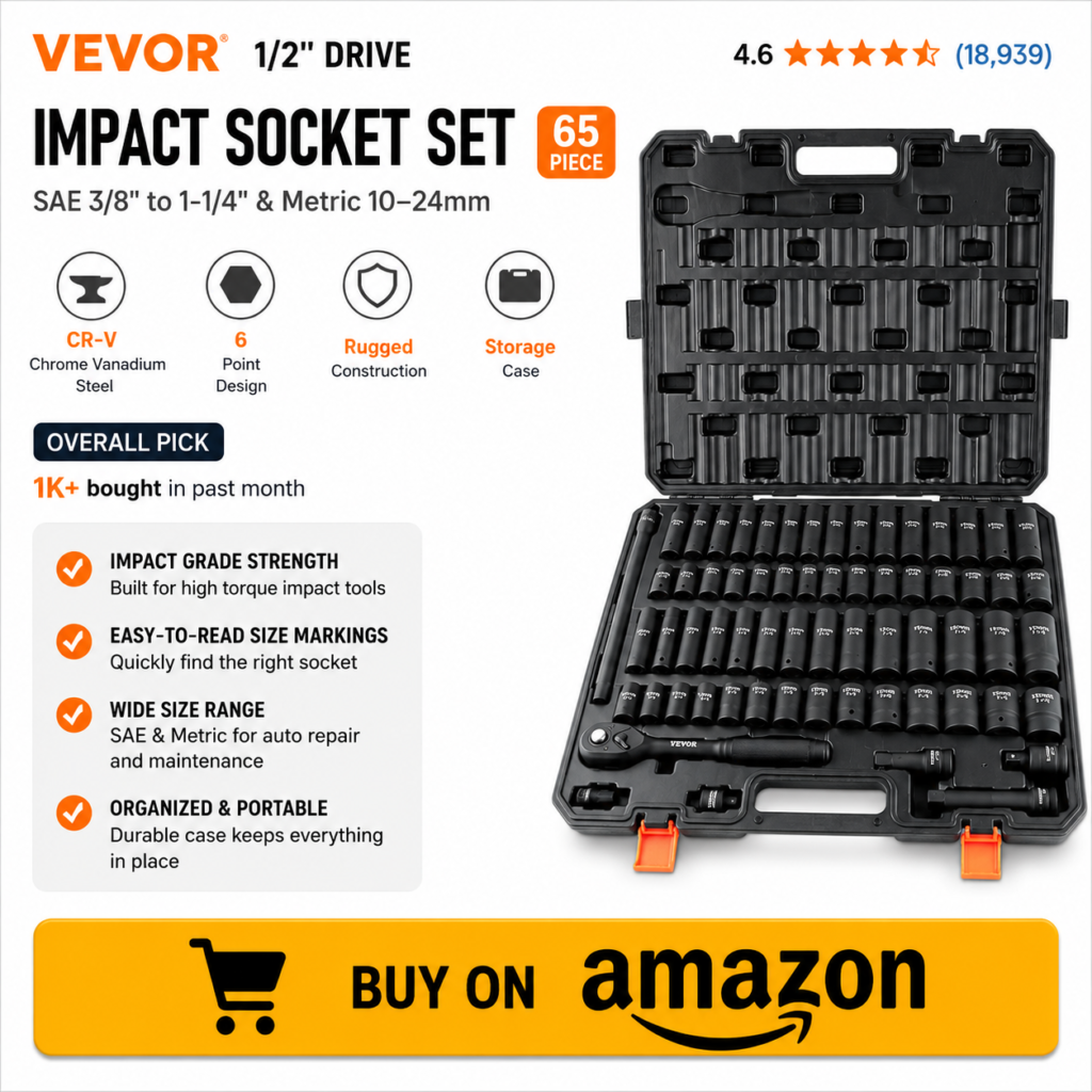 Impact socket set