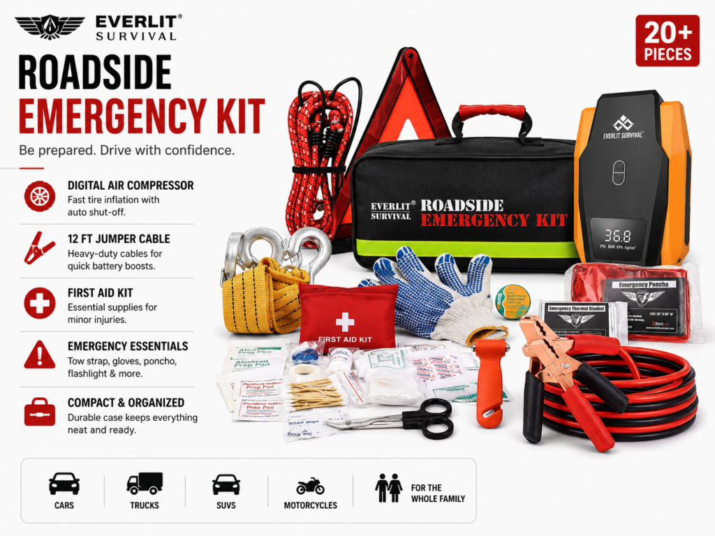 Everlit Roadside Emergency Kit Review – What’s Actually Inside?