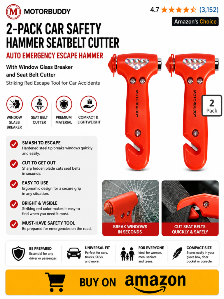 Emergency car window breaker