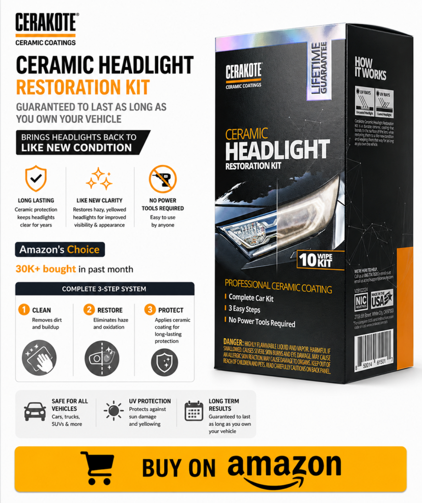 Best headlight restoration kit on Amazon