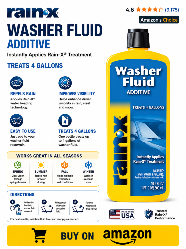 Repel water from car windshield