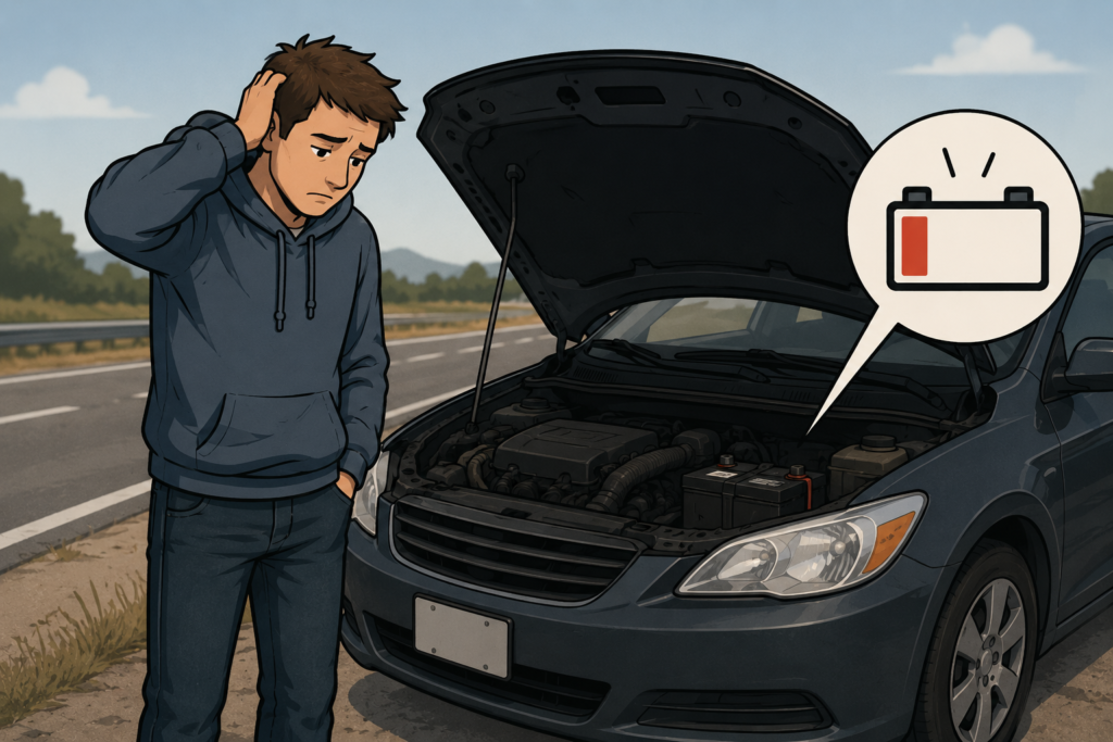 Dead car battery