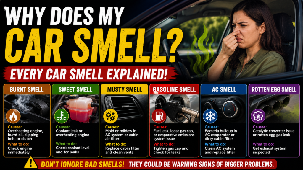 Why Does My Car Smell? Every Car Smell Explained