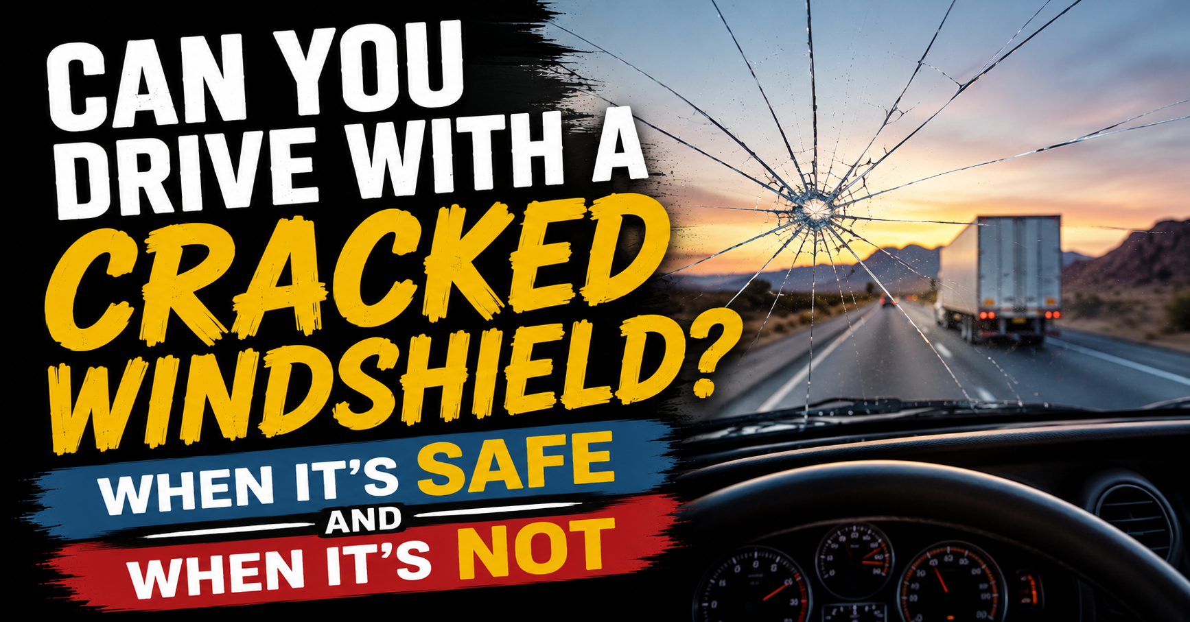 Can You Drive With a Cracked Windshield? When Is It Safe to Drive?