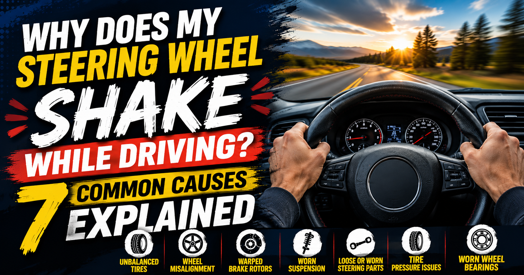 Why Does My Steering Wheel Shake While Driving? 7 Reasons Explained