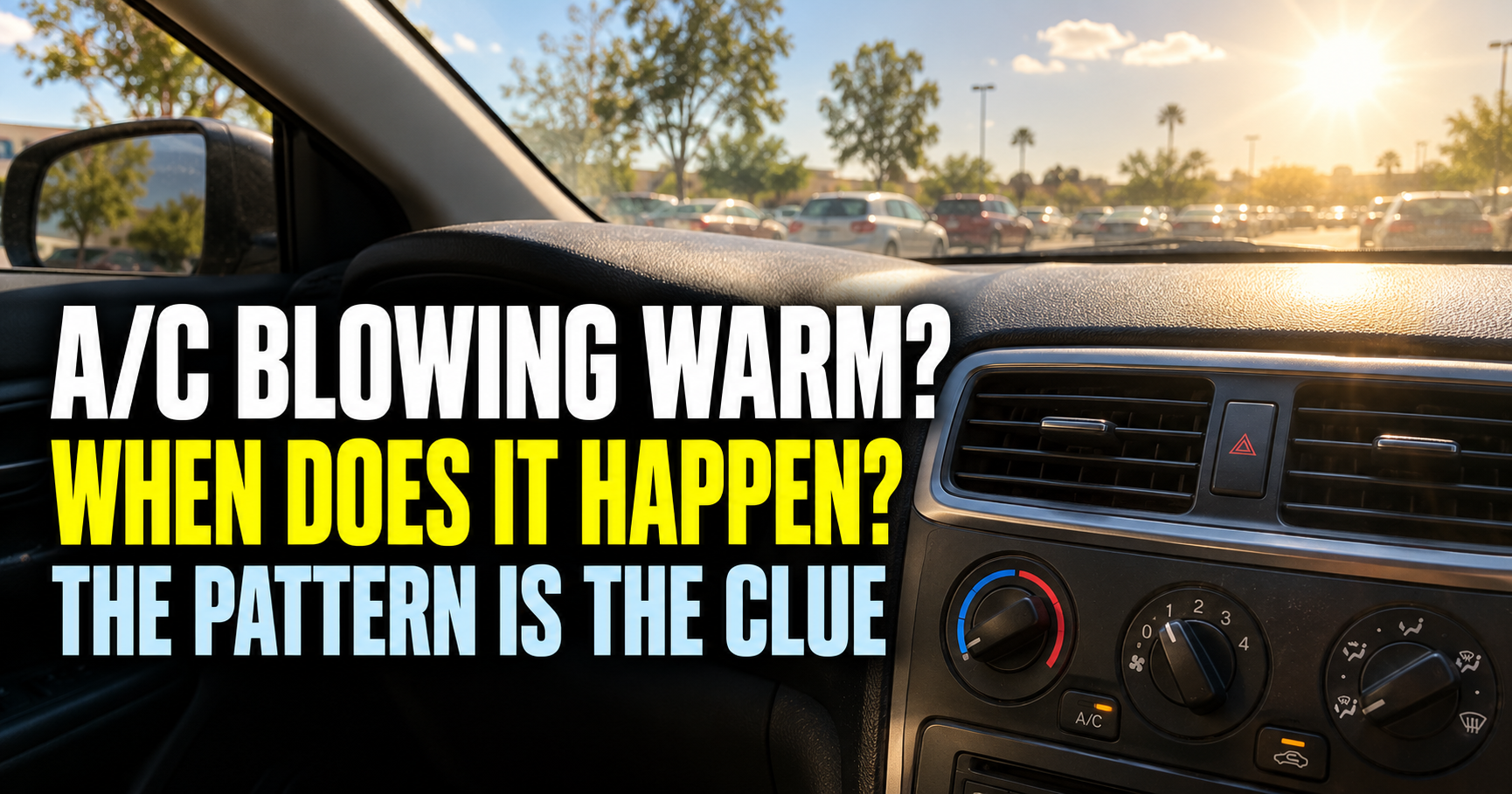 Car A/C Blowing Warm Air? Follow the Pattern